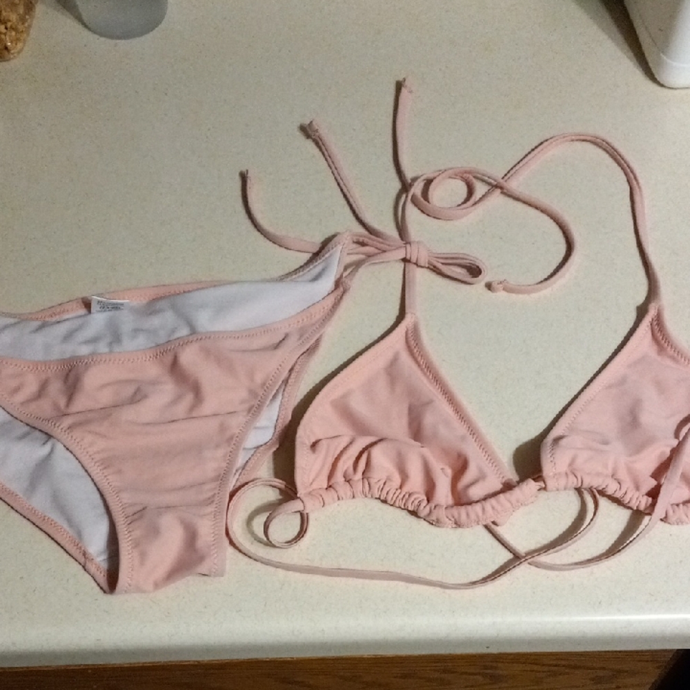 Shekini Light Pink Bikini Size Small